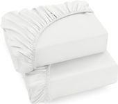 Utopia Bedding Fitted Sheet King (2 Pack), White - Deep Pocket 14 inch (35 cm) - Easy Care - Soft Brushed Microfibre Fabric - Shrinkage and Fade Resistant - Bottom Sheet