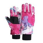 UTTPLL Kids Waterproof Snow Gloves 