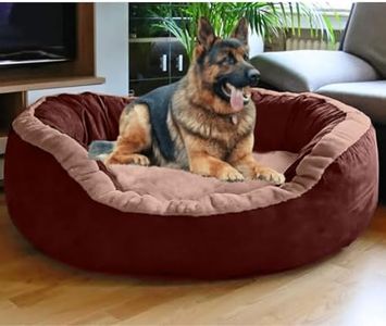 DRILLY Grade A++ Fur XXXL Dog Bed for Extra Large Dogs Washable-Orthopedic Big Dog Beds | Big Breed | | Giant Human Dog Bed (3XL)