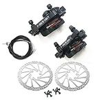 BlueSunshine MTB BB7 Mechanical Disc Brake Front and Rear 160mm Whit Bolts and Cable