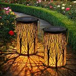 Solar Lanterns, OxyLED LED Solar Garden Lights Outdoor, Hanging Lanterns Solar Powered with Handle, Decorative Solar Lights for Halloween Table Patio Yard Pathway Walkway Driveway (2 Pack)