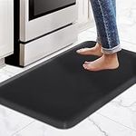 lazywoodpecker Anti Fatigue Rug, Kitchen Mat for Floor, Waterproof, Non Slip, Standing and Comfort Desk/Floor Mats for House Sink Office (17.3"x28" - 0.47 inch, Black)