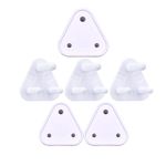 Naughty Kidz Baby Safety Electric Socket Plug Cover Guard For 3Pin//5A & 5Pin//15A (Pack Of 6),White