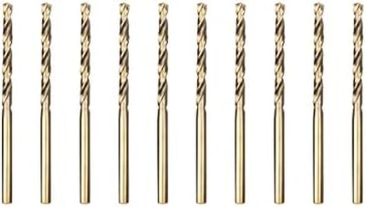 Meccion HSS-Co 10pcs 2.0mm Foret Hélicoïdal Professional Forets à Métaux en Acier Inoxydable, Standard DIN 338