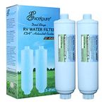 EXCELPURE Garden Hose End Pre Filter for Filling Hot Tub, Spa, Pool, Substantially Reduces Heavy Metals, Chlorine, Odors, Fits 3/4" Garden Hose, Up to 8,000 Gallons, 2 Pack