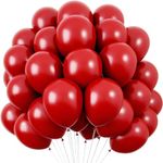 HEHALI 60pcs 12in Red Balloons Kit，Party Balloons，Red Balloons for Graduation Birthday Party Decorations