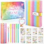 Secret Diary for Girls, Diary with Lock for Teenage Girls Age 8-15, Gifts for Girls 9 10 11 12 13 14 Year Old Birthday Valentine's Day Back to School, Lockable Journal for Girls Notebook Pen Presents