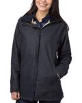 Rydale Ladies Wax Jacket Cawood Lined Waxed Cotton Coat for Walking or Shooting Navy