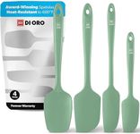 DI ORO Silicone Spatula Set - Rubber Kitchen Spatulas for Baking, Cooking, & Mixing - 600°F Heat-Resistant & BPA Free Silicone Scraper Spatulas for Nonstick Cookware - Dishwasher Safe (4pc, Sage)