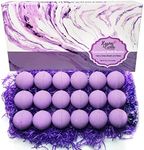 Lavender Bath Bombs Gift Set for Men and Women. 18 Lavender Bath Bombs Bulk with Essential Oils. Relaxing Bath Bombs Individually Wrapped with Organic Ingredients. Natural Bath Balls for Women & Men!