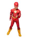 Rubies Costume DC Superheroes Flash Deluxe Child Costume, Small