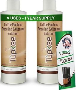Tupkee Coffee Machine Descaler ? Universal for Drip Coffee Maker and Keurig Coffee Machines Descaling & Cleaning Solution Breaks Down Mineral Buildup and Limescale - Pack of 2