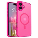 BENTOBEN Magnetic Case for iPhone Plus [Full Camera Protection], Hot Pink