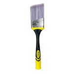 Richard 80832 Goose Neck Angular Paint Brush with Flexible Soft Grip Handle, Firm Polyester Filaments, 2-1/2 Inch