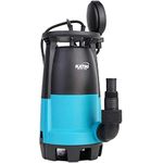 KATSU 400W Portable Submersible Pump for Clean and Dirty Water 10000L/h for Garden Pond, Pools, Ditches + Float Switch + Changeable Base