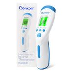Berrcom Non-Contact Infrared Forehead Thermometer for Adults, Kids & Babies, Digital Thermometer with Fever Alarm & LCD Display, Ideal for Family Use