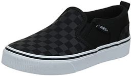 Vans Unisex Yt Asher Trainers, Checker Black Black, 13 UK Child