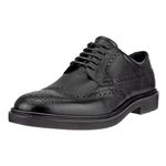 ECCO Men's London Wingtip Oxford, Black, 8-8.5