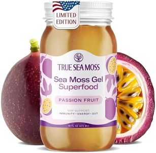 TrueSeaMoss Sea Moss Gel – Made in USA – Wildcrafted Seamoss, Fresh Fruits & Sea Vegetables – Passion Fruit, Pack of 1 (Labels may Vary)