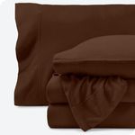 Bare Home Super Soft Fleece Sheet Set - King Size - Extra Plush Polar Fleece, No-Pilling Bed Sheets - All Season Cozy Warmth (King, Cocoa)