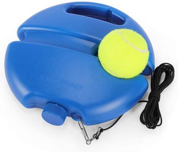 Mrracxy Tennis Trainer Tennistrainer Set Trainer Baseboard mit 2 Rebound Ball Tennistrainer Gummiband Übungsball Selbststudium Tennis Übungstraining Tool für Erwachsene Kinder Spieler Anfänger