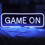 Moweek Game On USB Powered Led Neon Signs Wall Decor For Boys Game Room decor,Gaming Zone, Man Cave, BedRoom,Christmas (Blue)