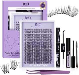 B&Q Wispy Lash Clusters Kit B49 Natural Eyelash Clusters 156PCS Lash Kit