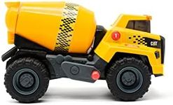 CAT Construction Toys, 11.5" Power Haulers 2.0 Cement Mixer, Lights and Sounds, Ages 3 and up