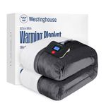 Westinghouse Electric Blanket Heated Blanket | 10 Heating Levels & 1 to 12 Hours Heating Time Settings | Flannel to Sherpa Reversible 62x84 Twin Size | Machine Washable, Charcoal