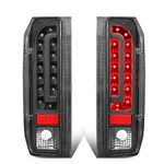 DNA Motoring TL-F15094-LED-BK-CL Pair Full LED Tail Light Rear Brake Lamps Set Replacement