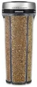 Cole & Mason Saunderton Herb and Spice Storage Jar and Shaker with Herbs Included, Adjustable Multi-Use Seasoning Dispenser with Precision Pour Control