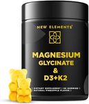 New Elements Vitamin D3 Gummies 5000 IU Made in USA, Immune Support, Bone Health, Joint High Potency Chewable Supplement for Adults, Vegan, Pectin Based, Non-GMO, Gluten Free (60 Gummies)