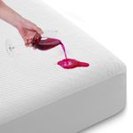 TASTELIFE Bamboo Mattress Protector Queen Size 100% Waterproof 3D Air Fabric Cooling Mattress Cover with 8”-21” Deep Pocket Soft Breathable Noiseless Bed Protector