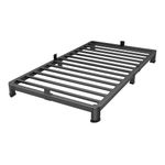 Superay 4 Inch Twin Bed Frame, Heavy Duty Metal Platform Bed Frame Low Profile, No Box Spring Needed, Sturdy Mattress Foundation with Round Corner, Easy Assembly, Noise Free, Black