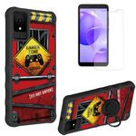 Generic for TCL 502 4G Case [with Tempered Glass Screen Protector][Luminous Effect] Compatible with TCL K11 Phone Case Cover YGH+JGP