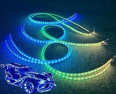 Ydzwavui 16PCS 78" 6.5FT RGB Dream Color LED Light Strips for Slingshot