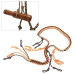 Duck Call Lanyard Paracord Knitting Necklace Adjustable Wildfowl Whistle Sling Outdoor Hunting Accessory for Goose Predator Varmint Deer (Orange Camouflage)