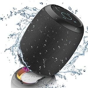 Zealot Altavoz Portátil Bluetooth con Luz LED, Altavoz Exterior Inalámbrico, 20W de Potencia y Autonomía de 24 Horas, Puerto de AUX, USB, Tarjeta TF, Bluetooth 5.0 y IPX6 Impermeable