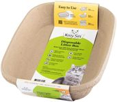 Kitty Sift (6-Pack) Disposable Cat Litter Box, Sustainable, Clean - Large, 6-Pack