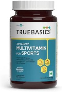 TrueBasics Advanced Multivitamin For Sports & Fitness (90 Tablets) | With Amino Acid, Energy, Antioxidant & Immunity Blends, 24 Vitamins & Minerals | For Immunity & Energy