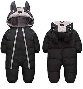 ALLAIBB Toddler Baby Boy Girl Winter Snowsuit Coat Thick Outwear Warm Hood Snow Suit Jumpsuit