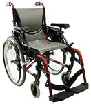 Karman Healthcare S-305 Ergonomic Ultra Lightweight Manual Wheelchair, Pearl Silver, 16-Inch Seat Width