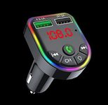 'AUTQMAXX 5.0 Bluetooth FM Transmitter for CAR 3.0 Wireless Bluetooth CAR Charger