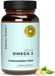 Future Kind Vegan Omega 3 Supplement (2 Month Supply) - Glass Bottle & Carrageenan-Free Algae Omega 3 Supplements for Joint, & Mood Support - DHA EPA Supplements for Kids & Adults