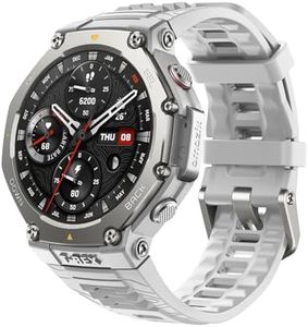 Amazfit T-Rex 3 Outdoor Rugged Military 48mm Smart Watch, Built in GPS, 27 Days Battery Life, Offline Maps, 2000 Nits Brightness, 10 ATM Water Resistance, AI Coach, for iOS & Android (Gray)