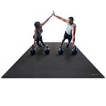 Miramat Tera - Supersized Large Premium Exercise Mat (305 x 183 cm; 7mm Thick) - Durable Non-Slip Workout Mats for Home Gym, Crossfit, P90X, HIIT, Cardio Equipment, Yoga, and More, Black