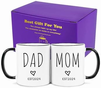 Fatbaby Pregnancy Gifts for New Parents Est 2024,Coffee Mug for Expecting Parents,First Time Parents Gifts for Couples,Baby Shower Gifts Coffee Mug for New Mom and Dad 11OZ…