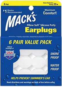 Mack's Pillow Soft Silicone Earplugs - 6 Pair, Value Pack – The Original Moldable Silicone Putty Ear Plugs for Sleeping, Snoring, Swimming, Travel, Concerts and Studying