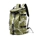 Gym Duffle Bag Backpack 4-Way Waterproof with Shoes Compartment for travel Sport Hiking laptop, Olive-green, X-Large, Backpack