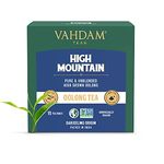 VAHDAM, High Mountain Oolong Tea Bags (15 Count) Non GMO, Gluten Free | High Grown Oolong Tea Leaves - Light & Floral | Resealable Ziplock Pouch